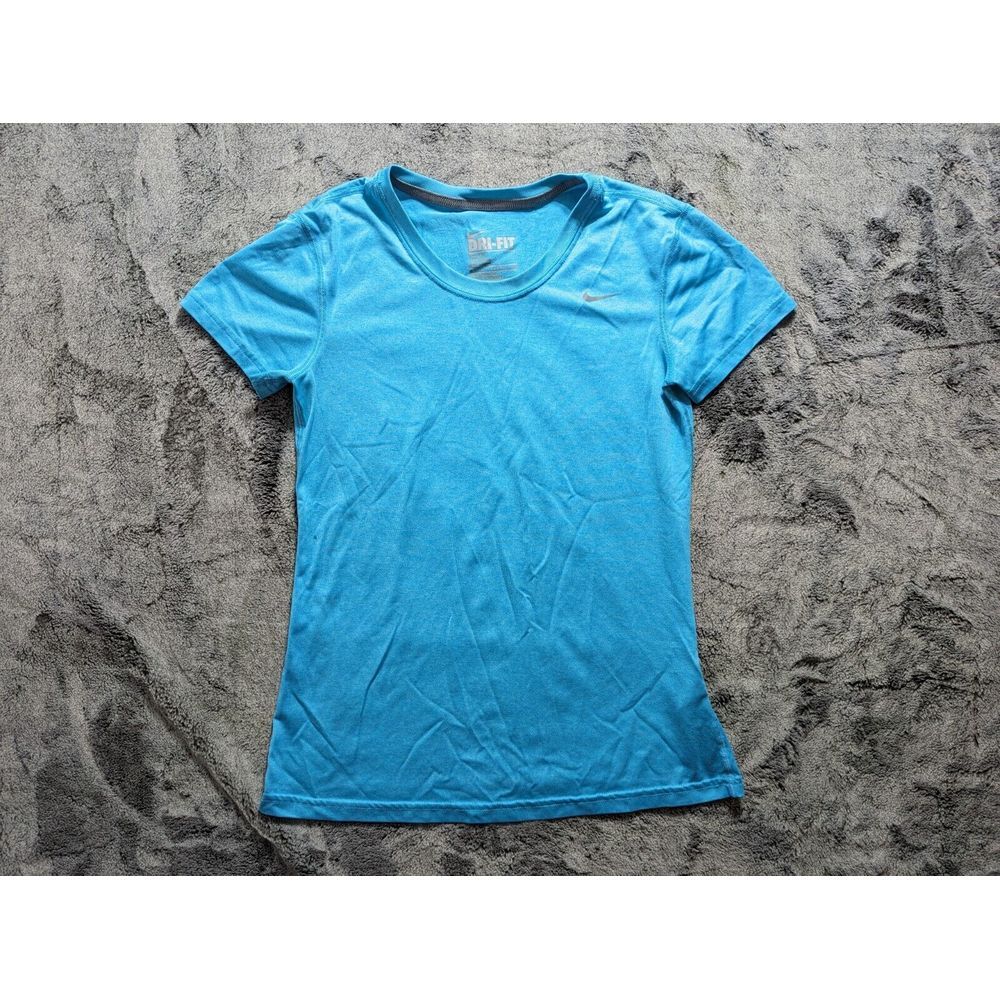 Nike Dri-Fit Short Sleeve Athletic Shirt Women's Size Small Blue